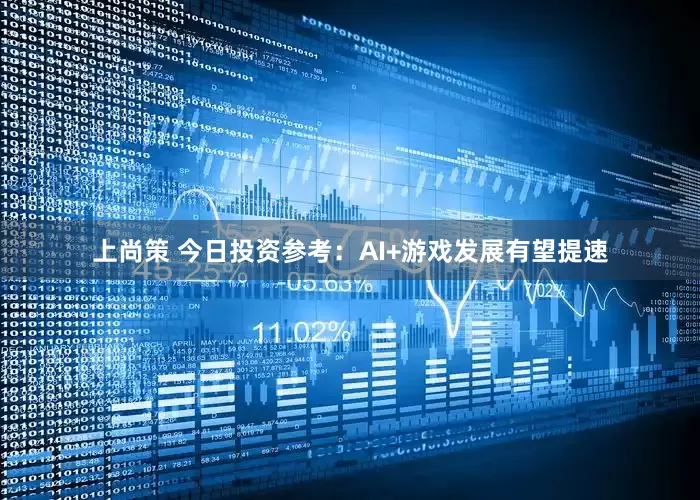 上尚策 今日投资参考：AI+游戏发展有望提速